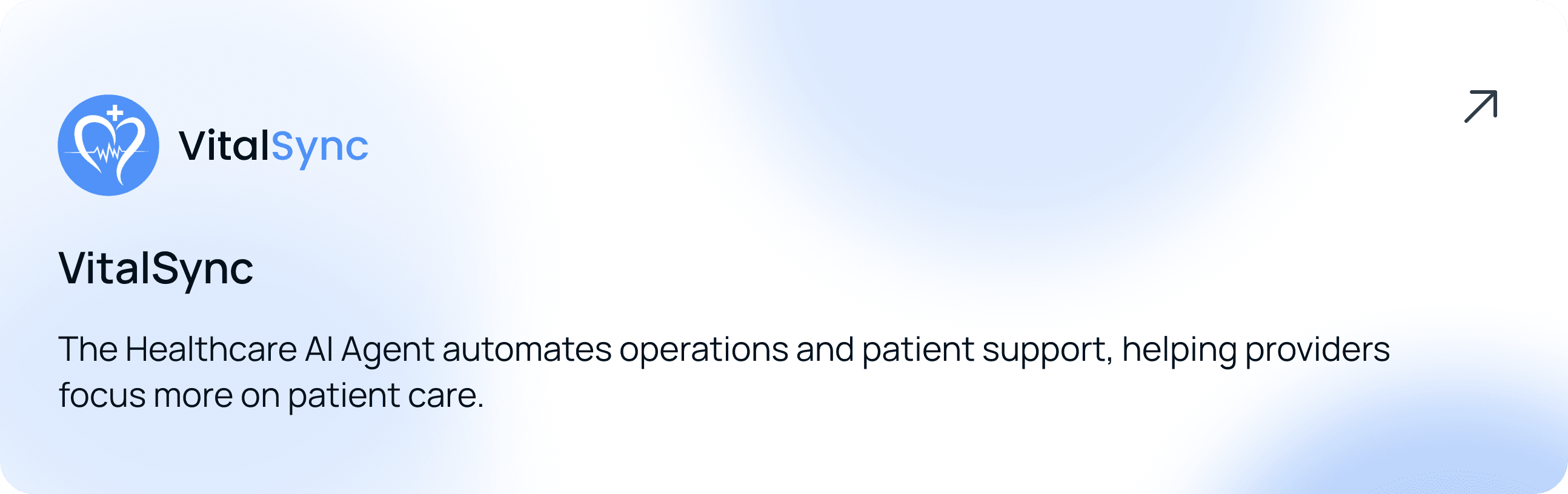 VitalSync case study hover preview