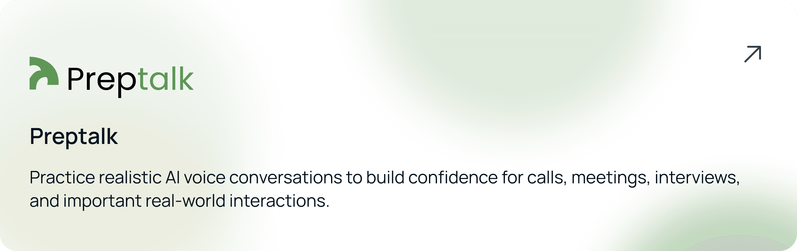PrepTalk case study hover preview