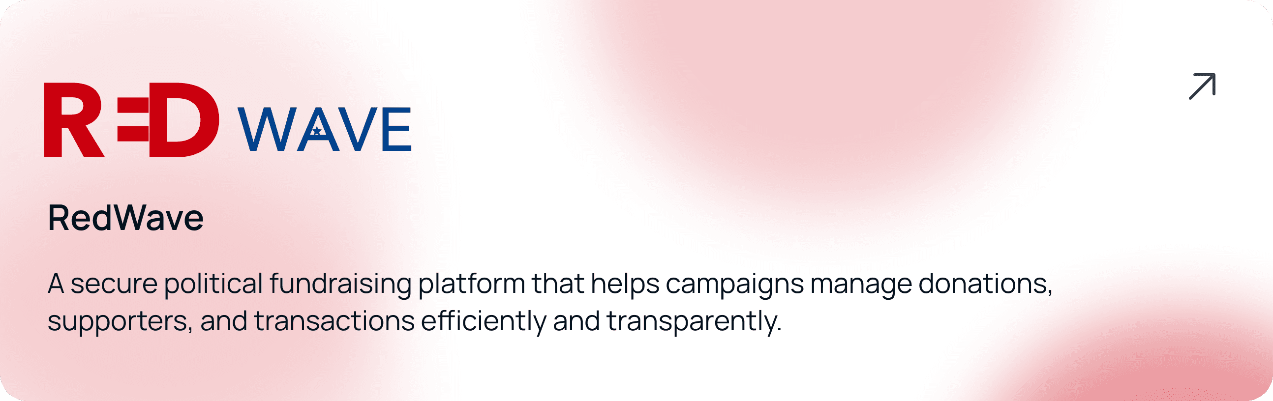 RedWave case study hover preview